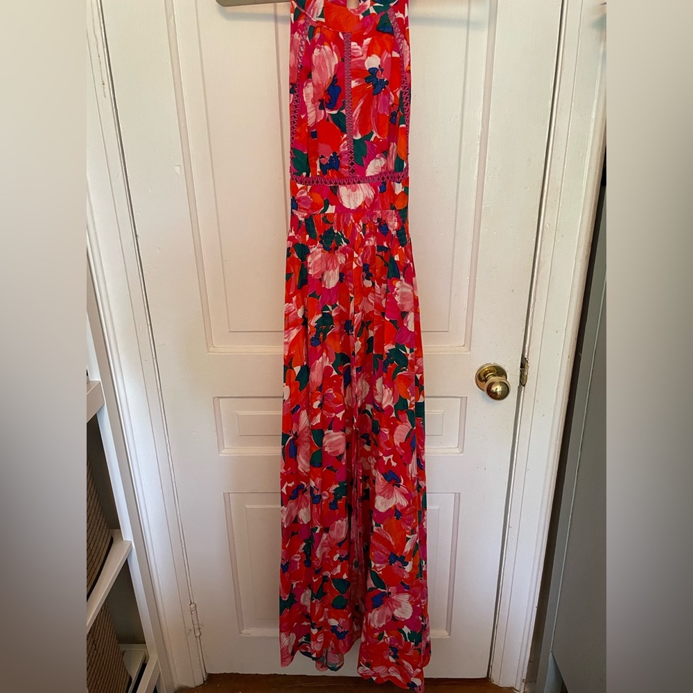 Abel The Label Colorful Sleeveless Floral Maxi Dress